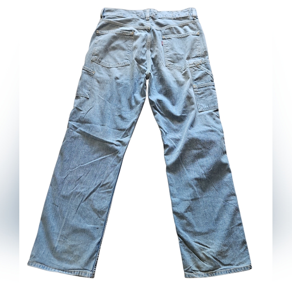 Levi's Carpenter Loose Straight Jeans Vintage Y2K Blue Denim Mens 33/32